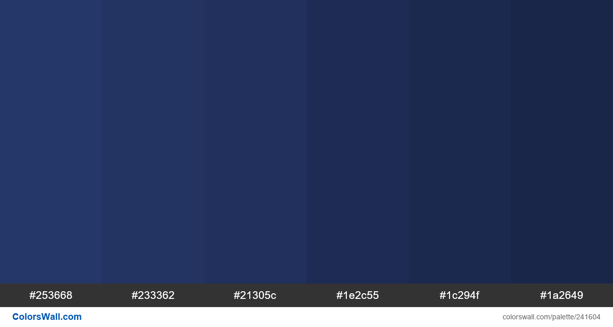 Sodalite Blue colour shades - ColorsWall