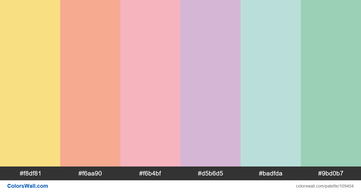 pastel colors codes