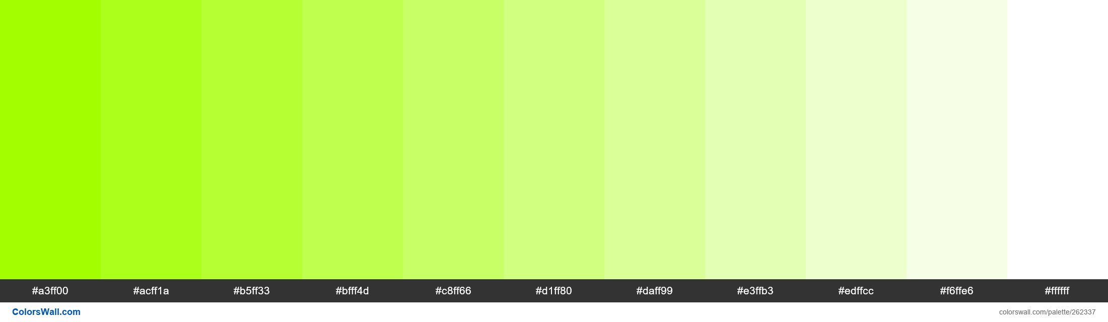 Summer Lime colors palette - ColorsWall