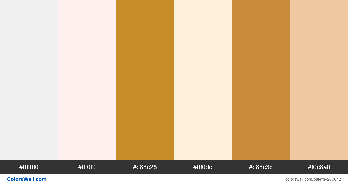 Brown and Cream Color Palette