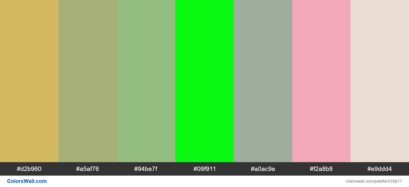 PNG image of Tacha, Estragon, Sago Garden, Free Speech Green, Green Balsam palette Tacha, Estragon, Sago Garden, Free Speech Green, Green Balsam palette - #535617