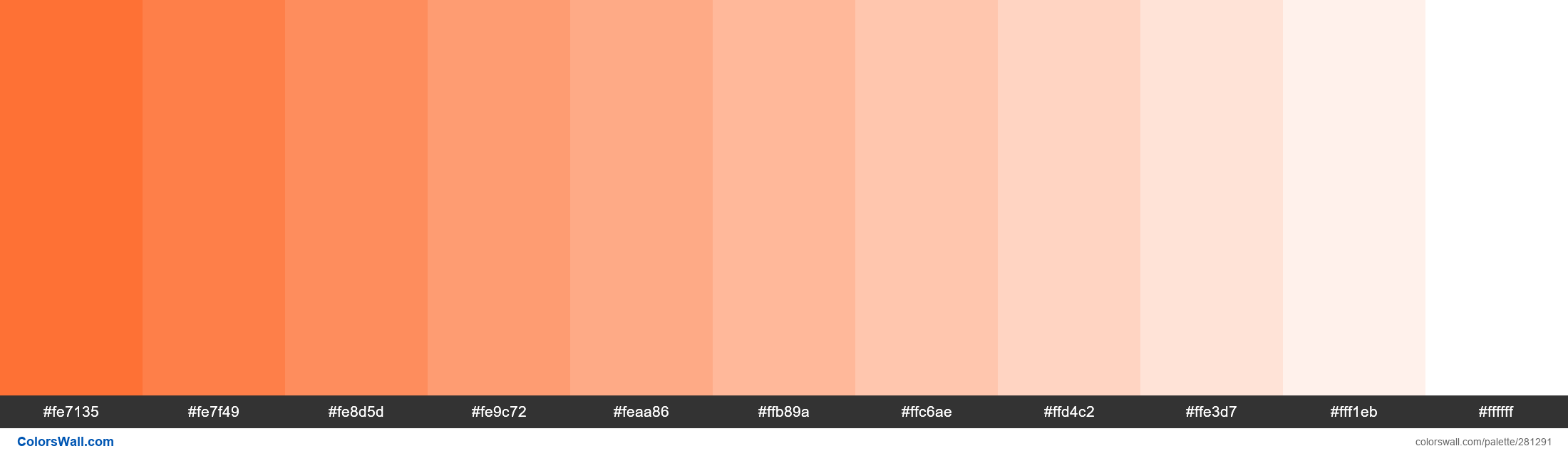 Techno Tangelo colors palette - ColorsWall