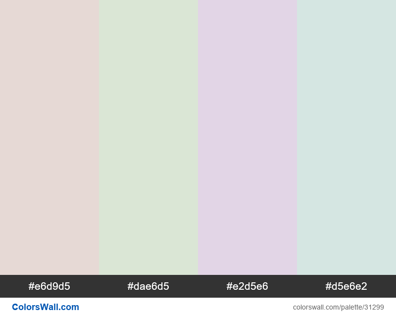 Tetradic Colors Scheme Ebb Color E6d8d4 Hex Colorswall