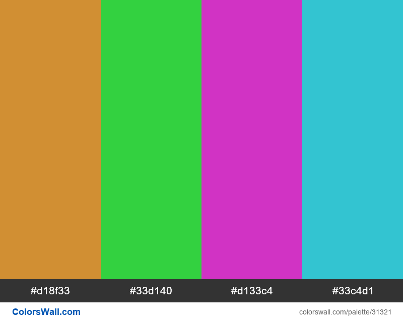 Tetradic colors scheme Fuel Yellow color #D19033 hex - ColorsWall