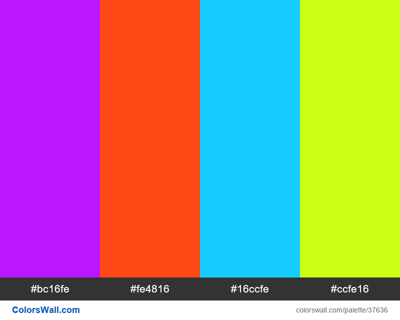 Tetradic colors scheme XKCD neon purple #bc13fe hex - ColorsWall