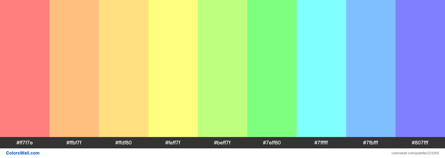 TierList Full colors palette - ColorsWall