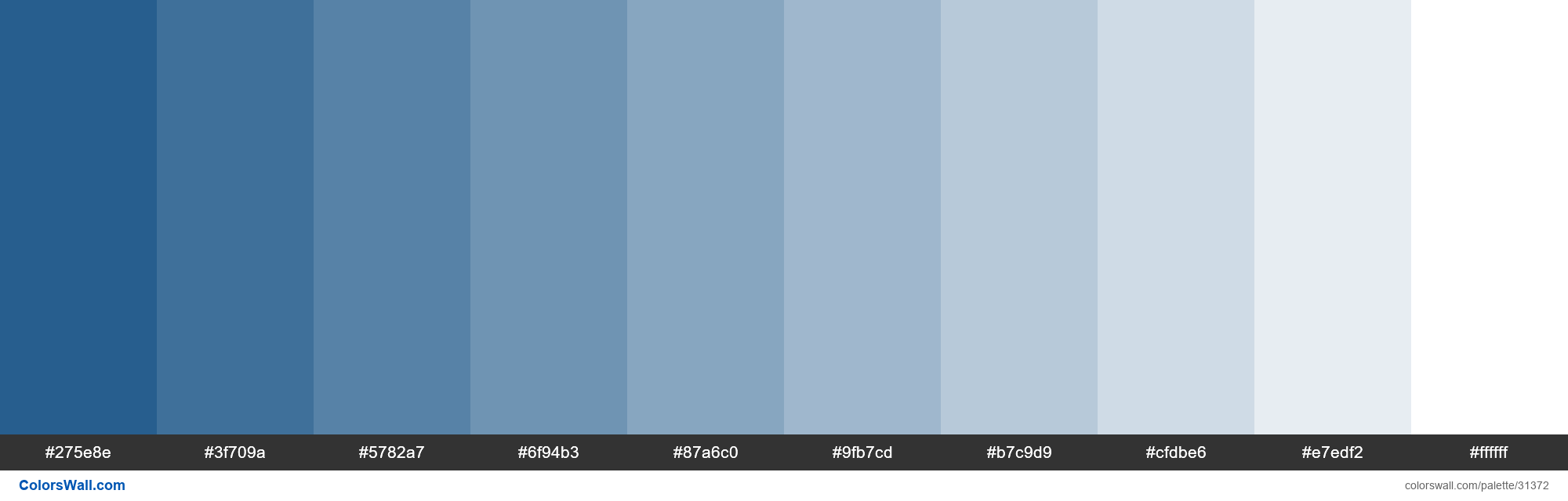 Tints of Pantone 19-4052 2020 Classic Blue color #0F4C81 hex - ColorsWall