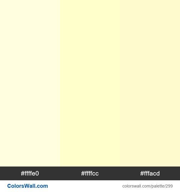 light yellow color code