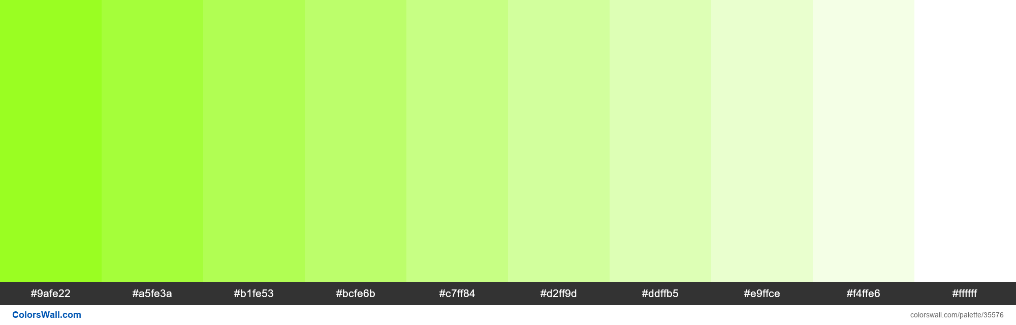 Tints XKCD Color acid green #8ffe09 hex colors palette - ColorsWall