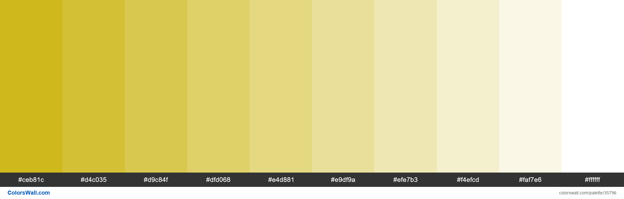Tints XKCD Color brownish yellow #c9b003 hex colors palette ColorsWall