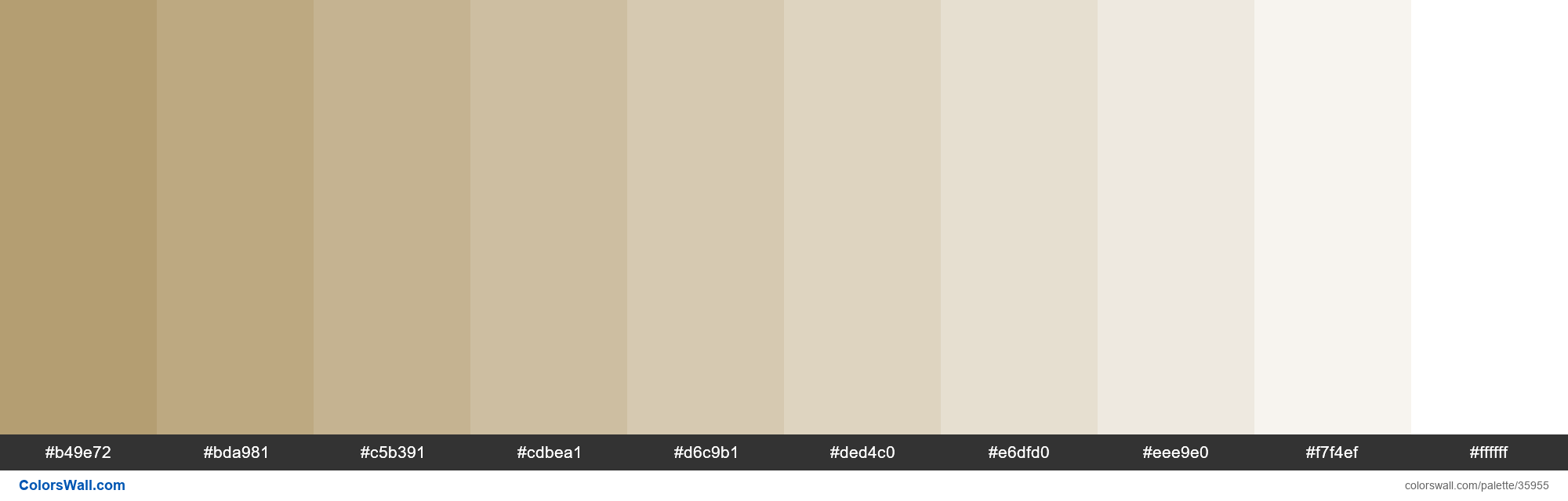 Tints XKCD Color dark beige #ac9362 hex Farbpalette - ColorsWall
