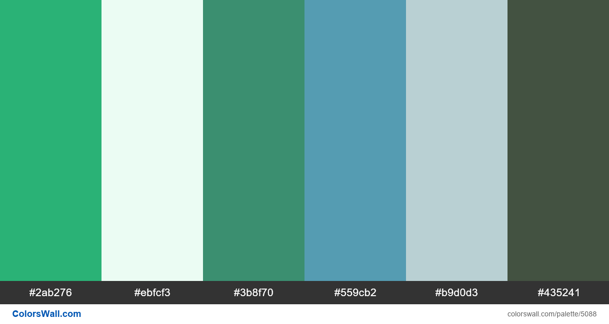 Travel green travel app colors palette - #5088