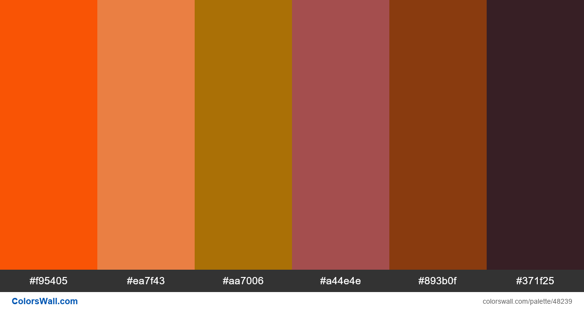 Typography colors palette | ColorsWall