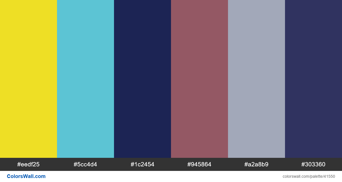 Typography web ux vector colors palette - #41550
