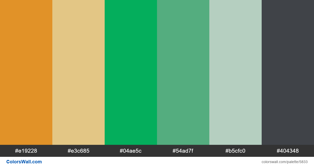 Ui interface design colors palette - #5833