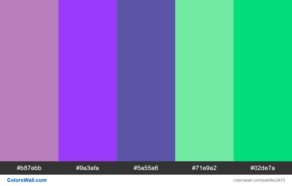 UI/UX app colors palette 2019 - #2875