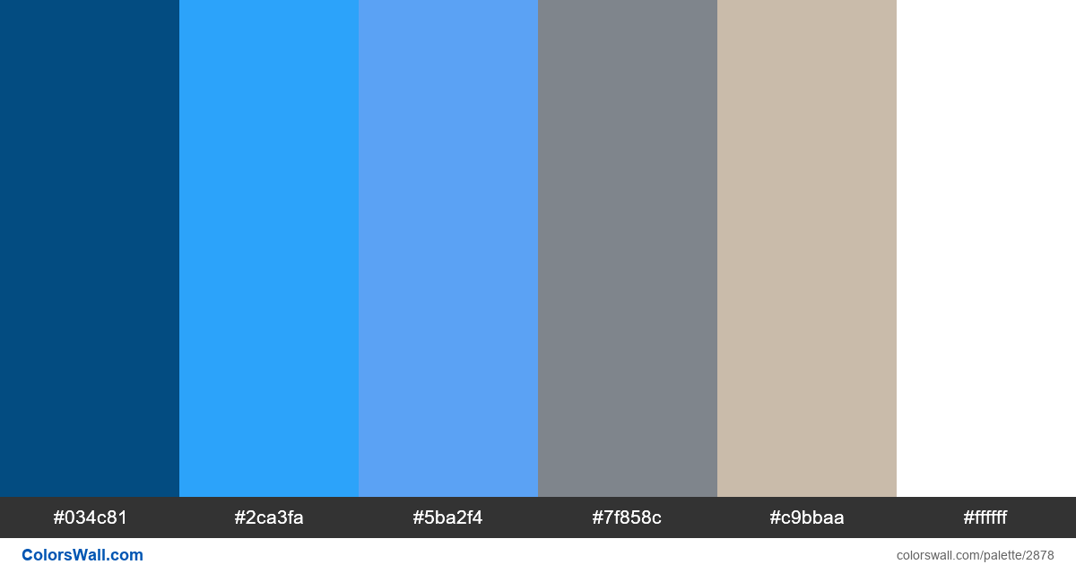 UI/UX Healthcare app colors palette - #2878