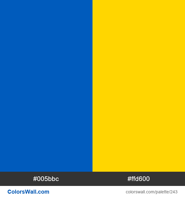 Ukraine flag color codes