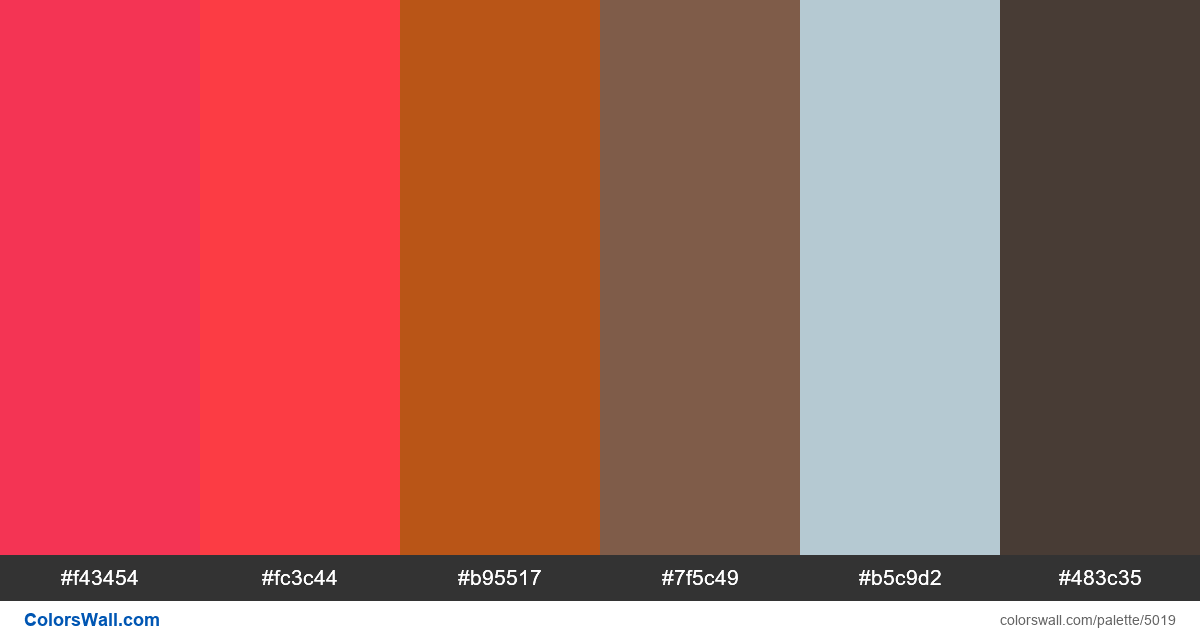 Ux clean restaurant colors palette - #5019