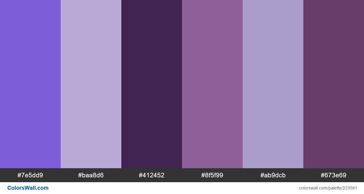 Ux shopping website design purple colors palette - ColorsWall