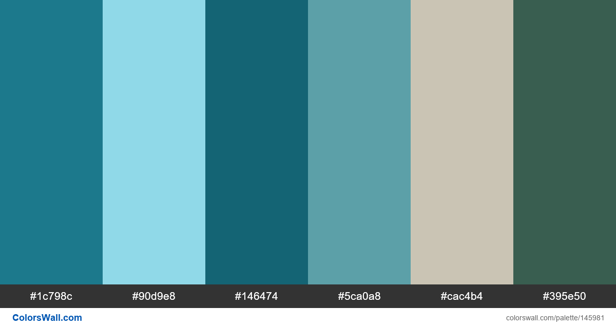 Vespa mobileapp ui mobile colors palette - #145981
