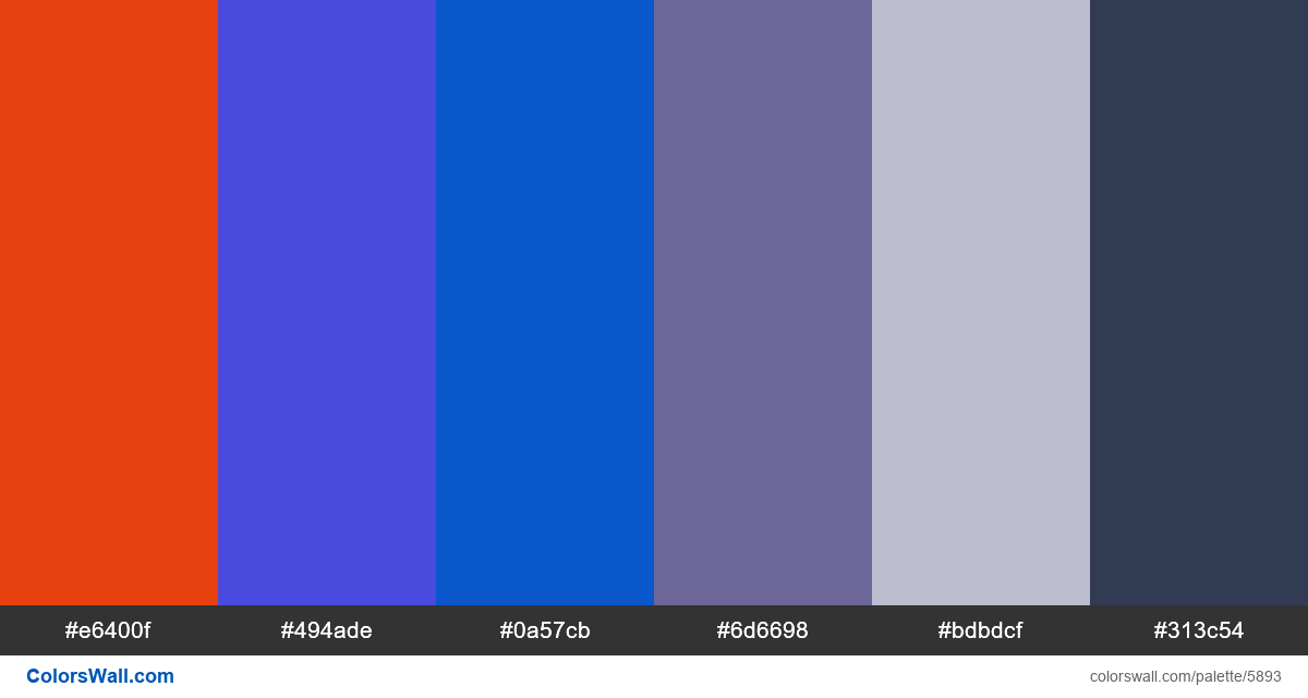 Visiontrust onepage web colors palette - #5893