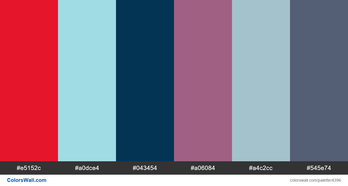 Web design daily colors palette 1158 - #4396
