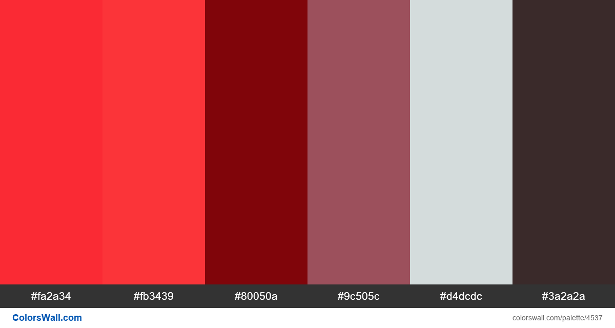 Web design daily colors palette 1287 - #4537