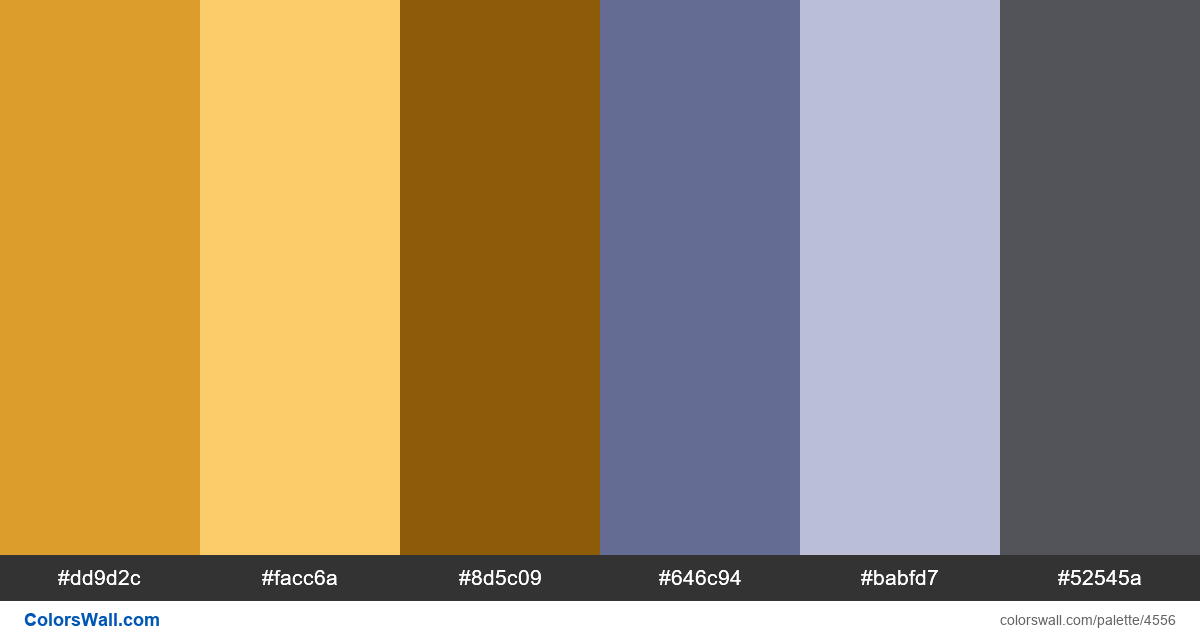 Web design daily colors palette 1306 - #4556