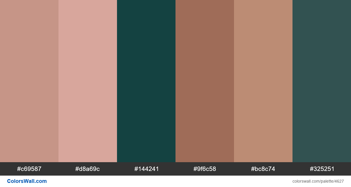 Web design daily colors palette 1374 - #4627
