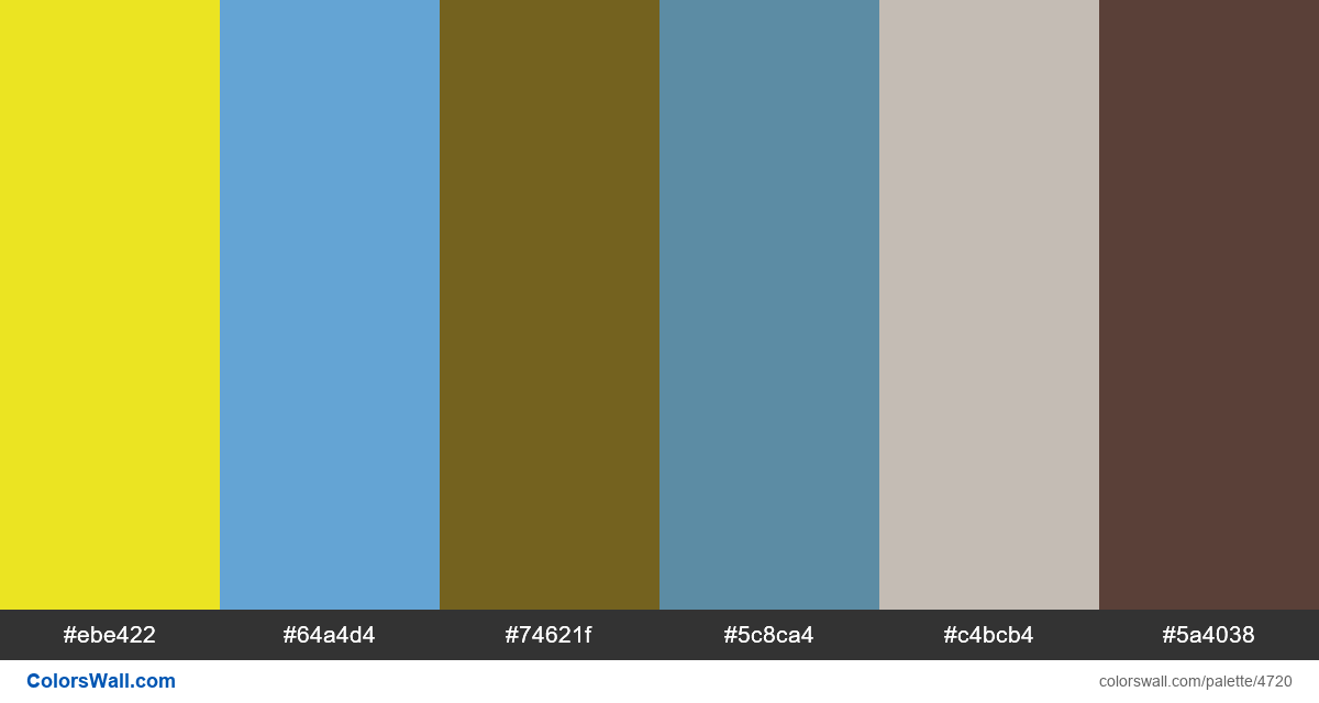 Web design daily colors palette 1459 - #4720