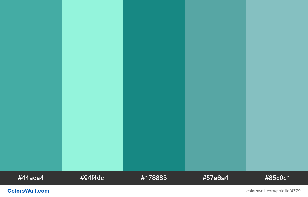 Web design daily colors palette 1515 - #4779