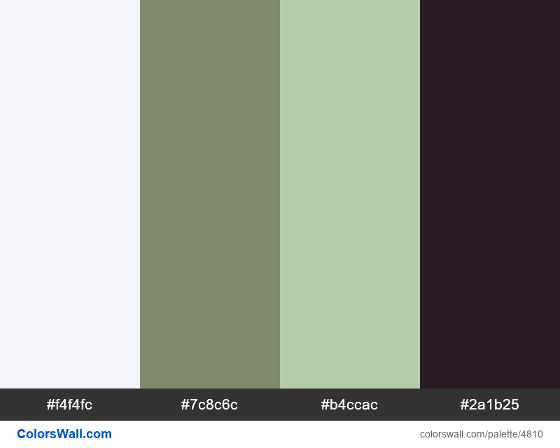 Web design daily colors palette 1545 - #4810