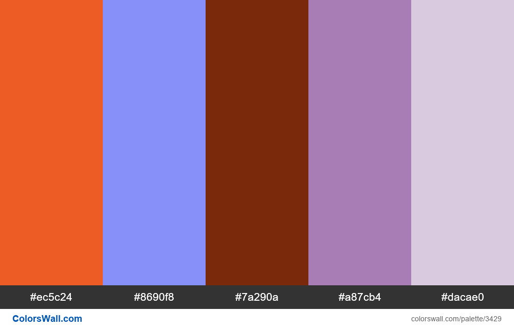 Web design daily colors palette 435 - #3429
