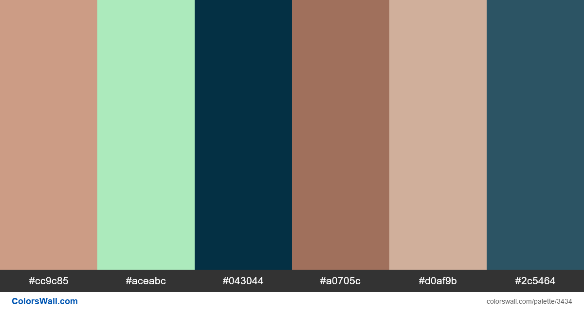 Web design daily colors palette 440 - #3434