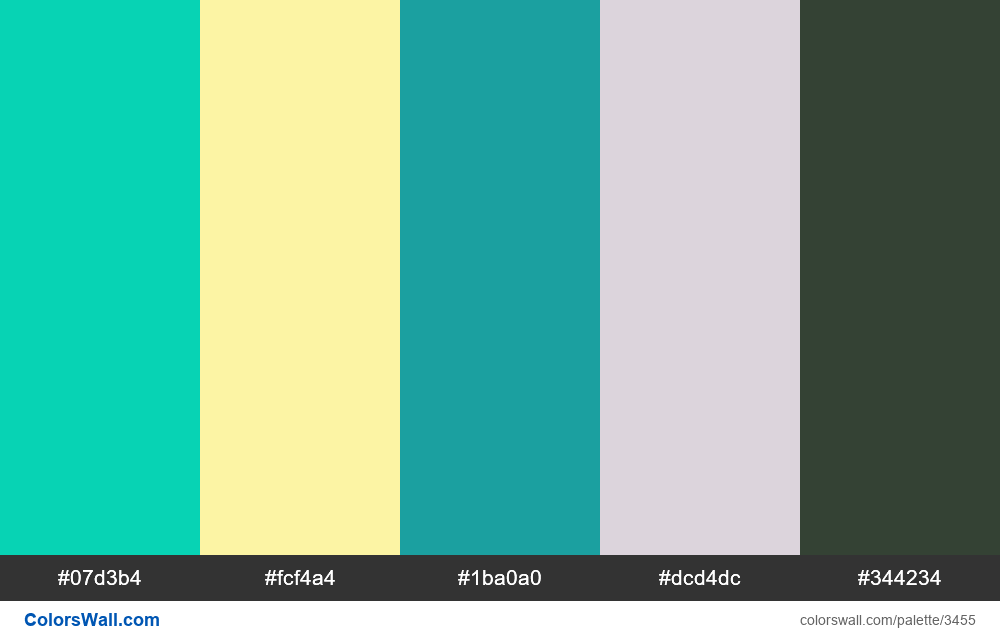 Web design daily colors palette 458 - #3455