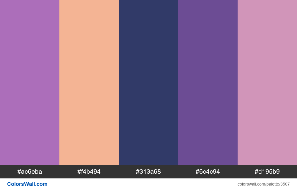 Web design daily colors palette 510 - #3507