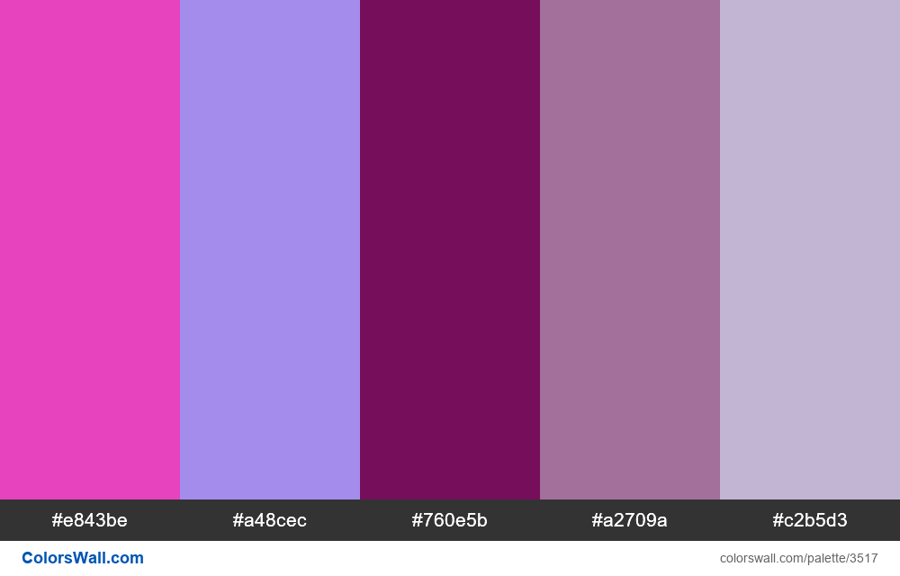 Web design daily colors palette 520 - #3517