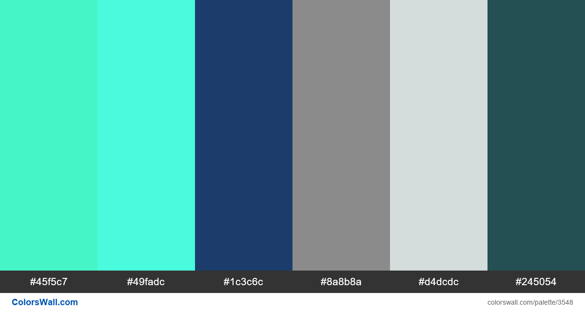Web design daily colors palette 559 - #3548