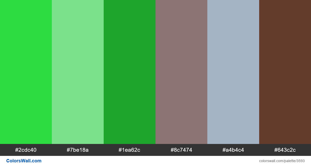 Web design daily colors palette 603 - #3593