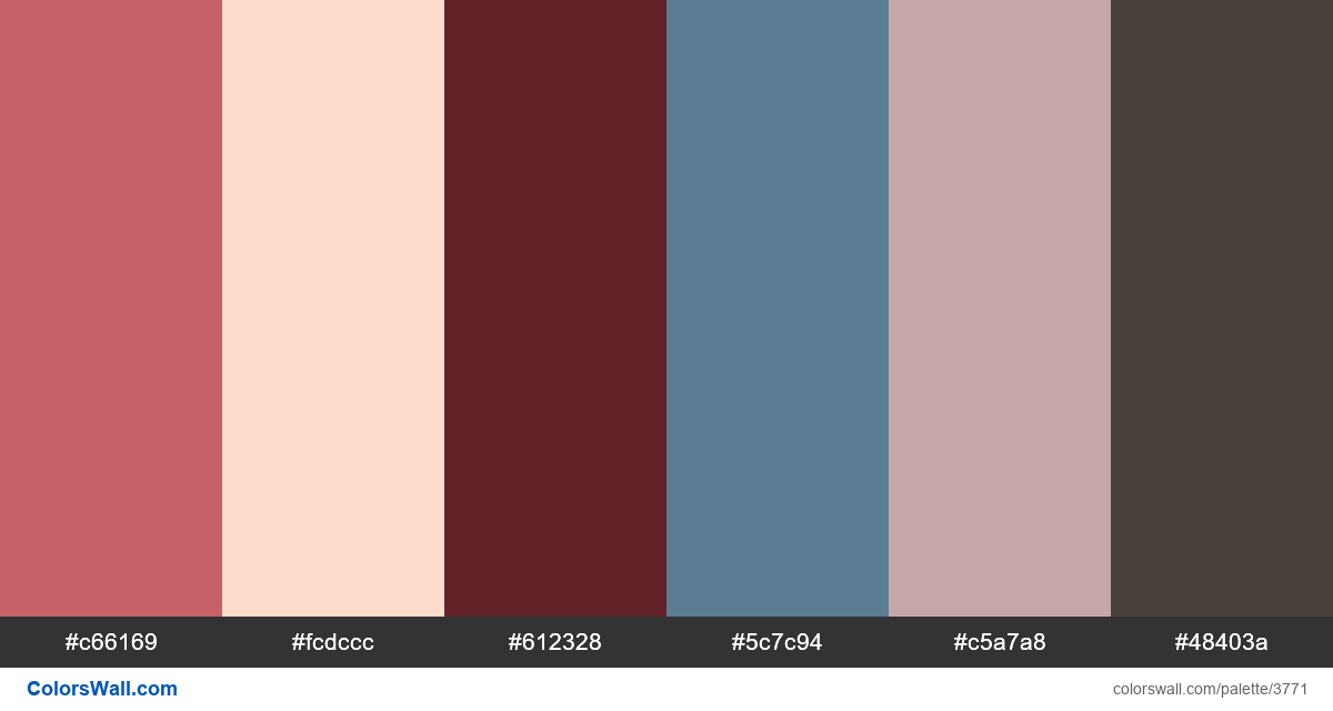 Web design daily colors palette 749 - #3771