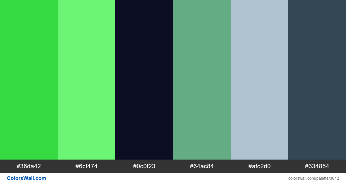 Web design daily colors palette 790 - #3812