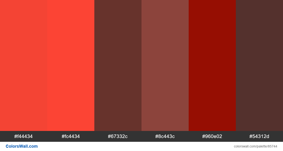 Web design daily undefined colors palette - ColorsWall