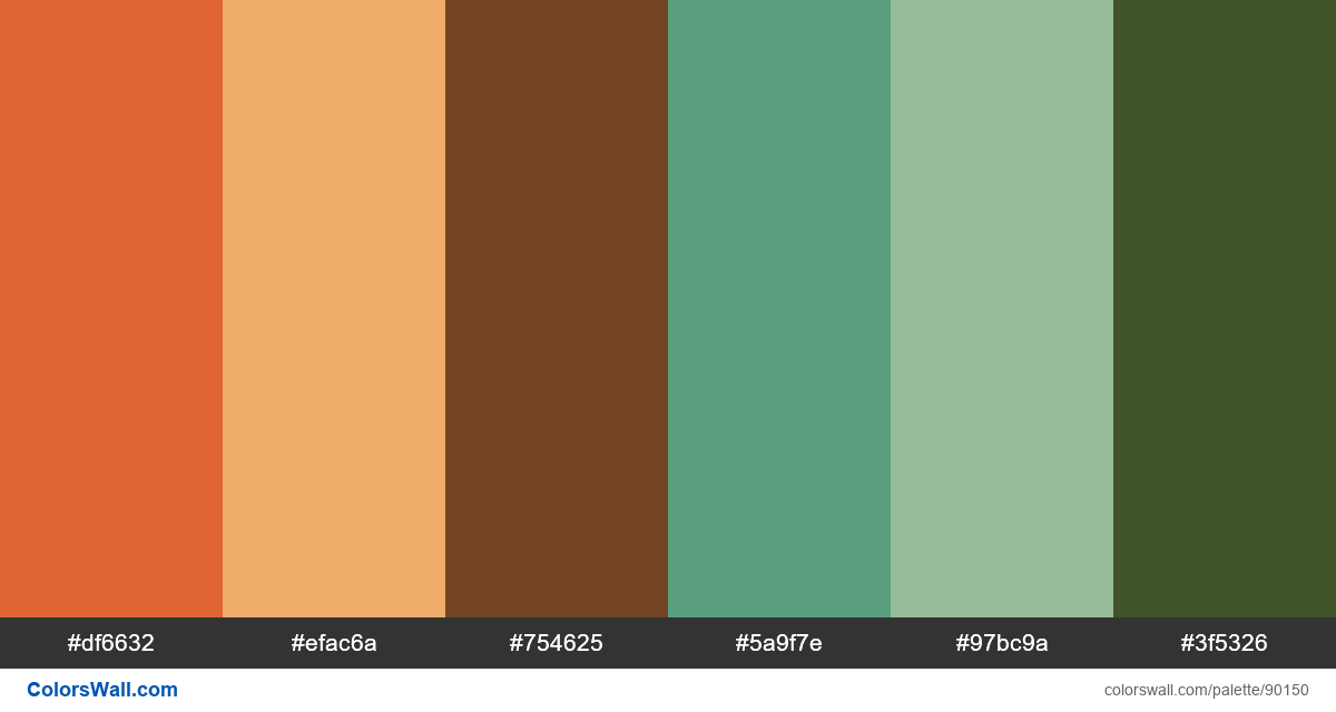 Web illustration design travel colors palette | ColorsWall