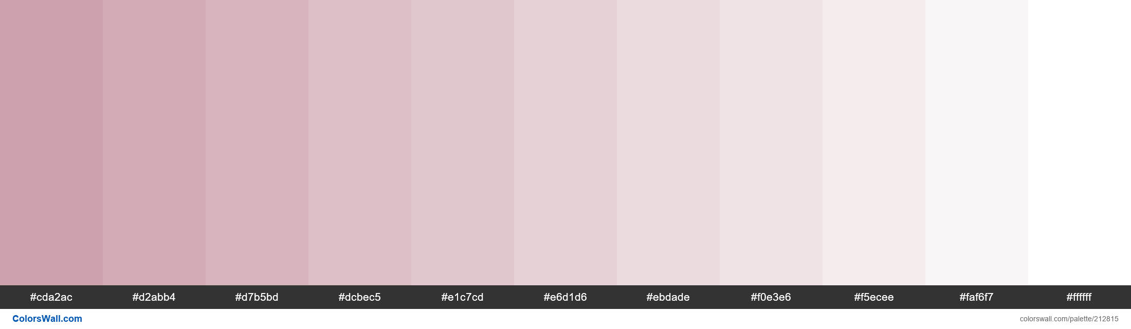 Whisper of Rose colors palette | ColorsWall