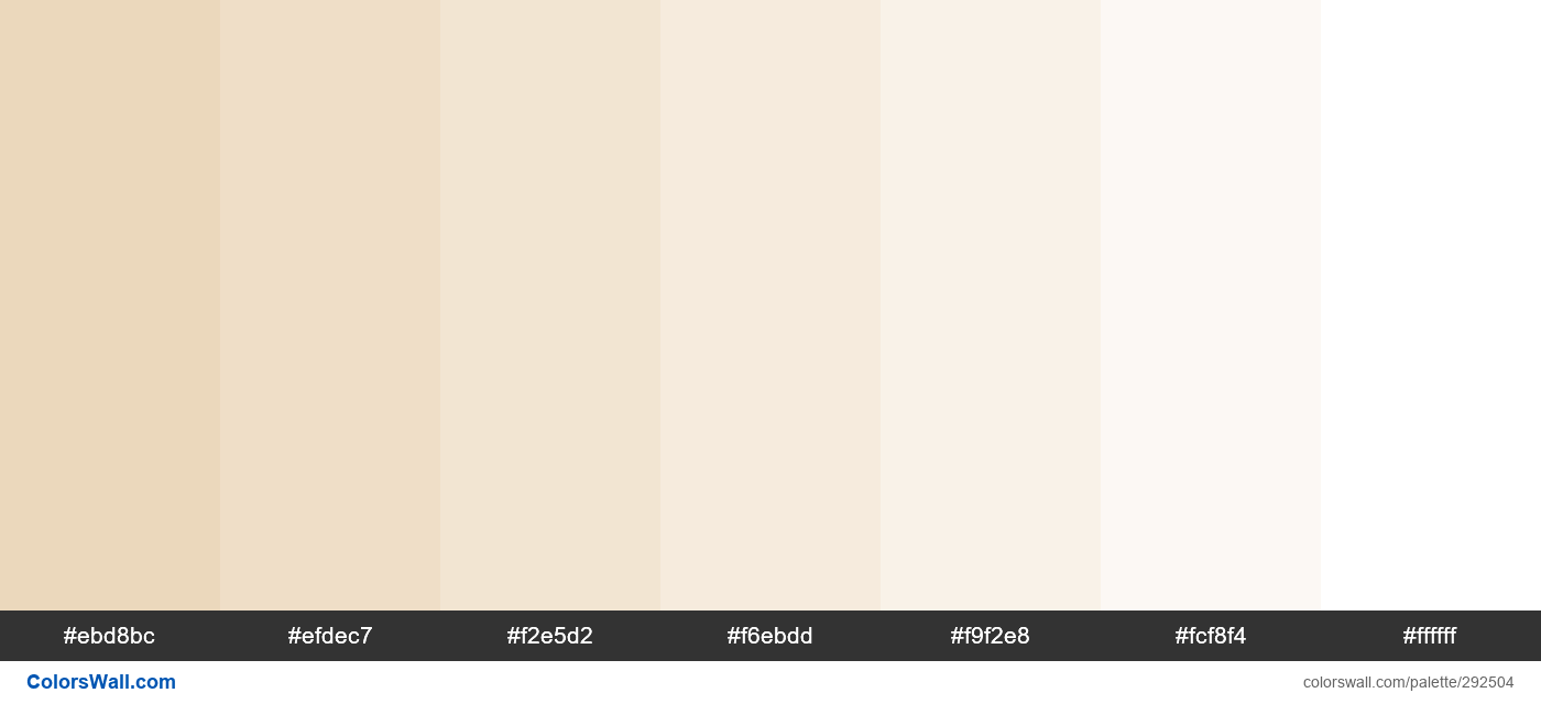 White Hot Chocolate colors palette - ColorsWall