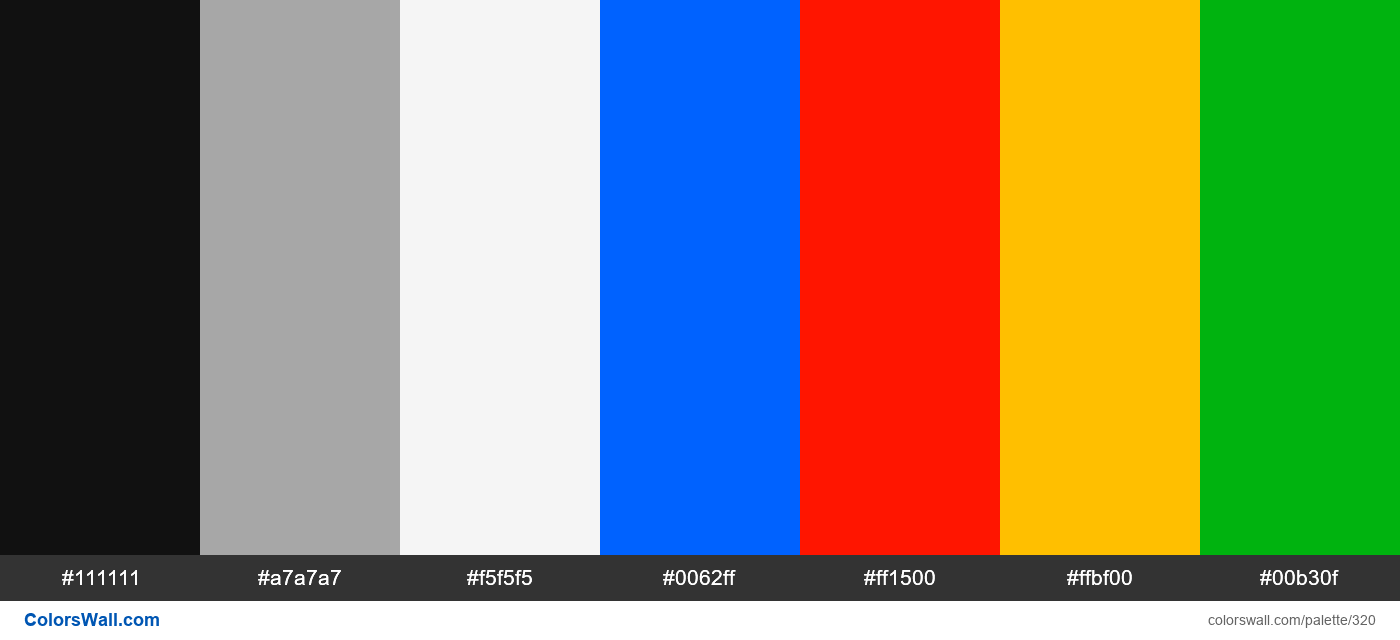 Wing Css Framework Colors Palette Colorswall