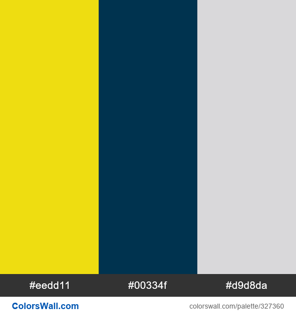 Yellow Buzzing, Dark Denim Blue, Orochimaru palette - ColorsWall